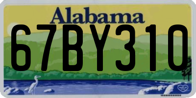 AL license plate 67BY310