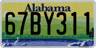 AL license plate 67BY311
