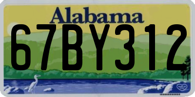 AL license plate 67BY312