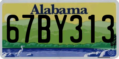 AL license plate 67BY313