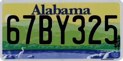 AL license plate 67BY325