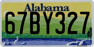 AL license plate 67BY327