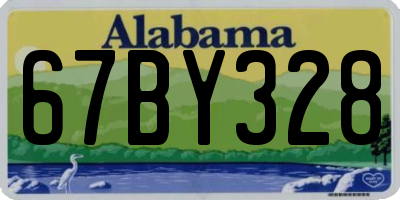 AL license plate 67BY328