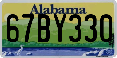 AL license plate 67BY330