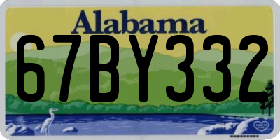 AL license plate 67BY332