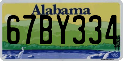 AL license plate 67BY334