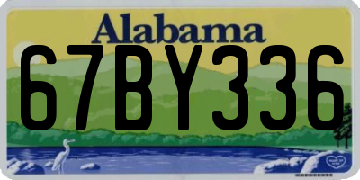 AL license plate 67BY336