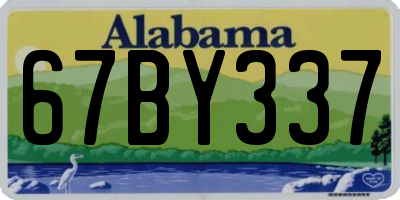 AL license plate 67BY337
