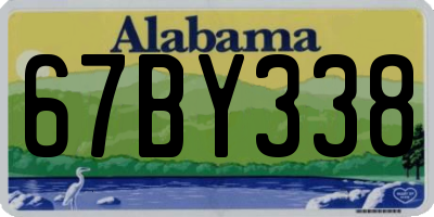 AL license plate 67BY338