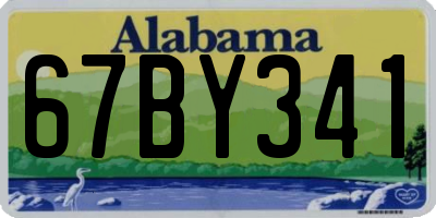 AL license plate 67BY341