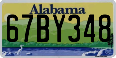AL license plate 67BY348