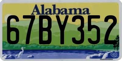 AL license plate 67BY352
