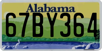 AL license plate 67BY364
