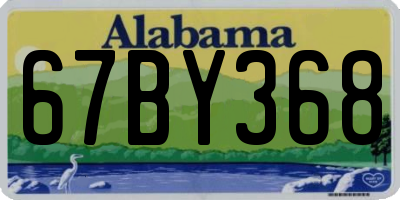 AL license plate 67BY368