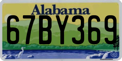 AL license plate 67BY369