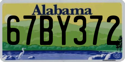 AL license plate 67BY372