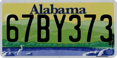 AL license plate 67BY373