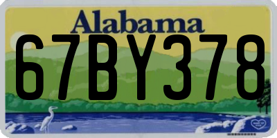 AL license plate 67BY378