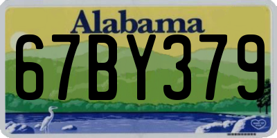 AL license plate 67BY379