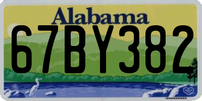AL license plate 67BY382