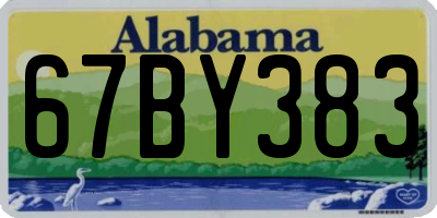 AL license plate 67BY383