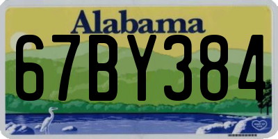 AL license plate 67BY384