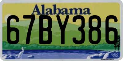 AL license plate 67BY386