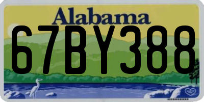 AL license plate 67BY388