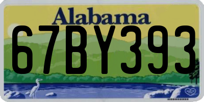 AL license plate 67BY393