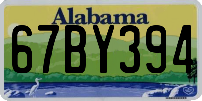 AL license plate 67BY394