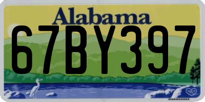 AL license plate 67BY397