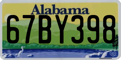 AL license plate 67BY398