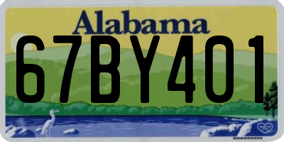 AL license plate 67BY401