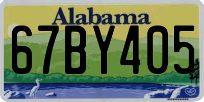 AL license plate 67BY405