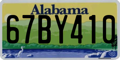AL license plate 67BY410