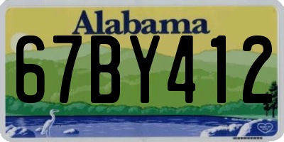 AL license plate 67BY412