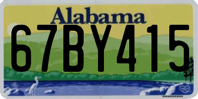 AL license plate 67BY415