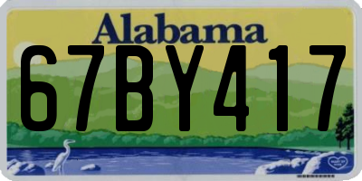 AL license plate 67BY417