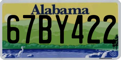 AL license plate 67BY422