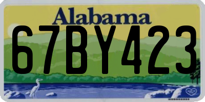 AL license plate 67BY423