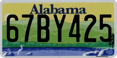 AL license plate 67BY425