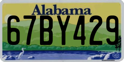 AL license plate 67BY429