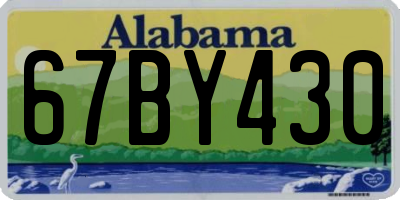AL license plate 67BY430