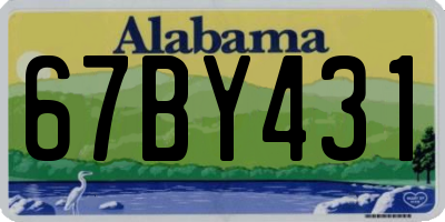 AL license plate 67BY431