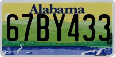 AL license plate 67BY433