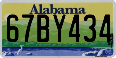 AL license plate 67BY434