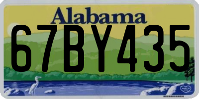 AL license plate 67BY435
