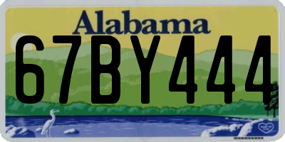 AL license plate 67BY444