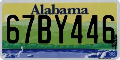 AL license plate 67BY446