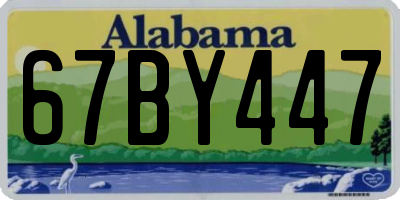 AL license plate 67BY447